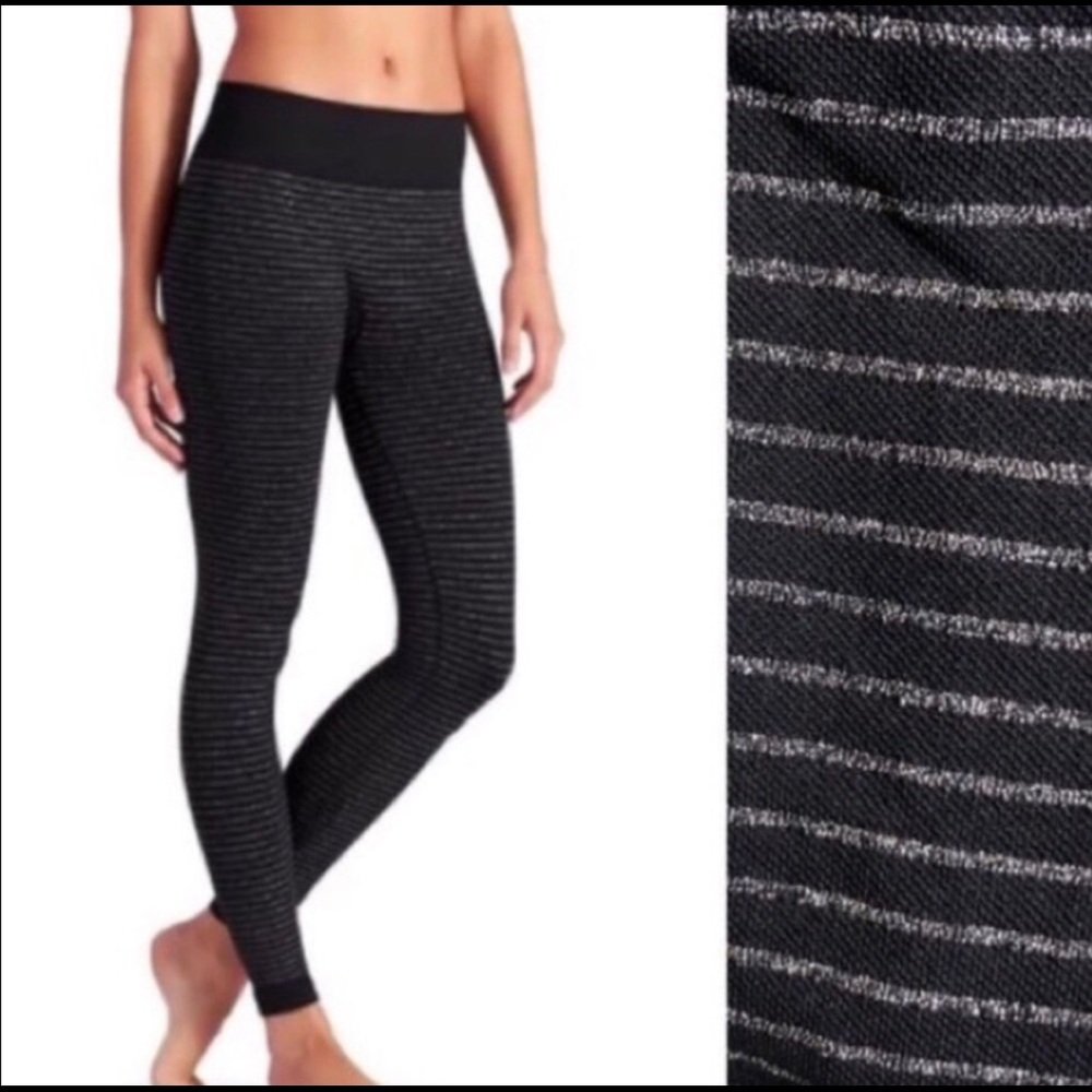 Athleta Gold Stripe Legging M